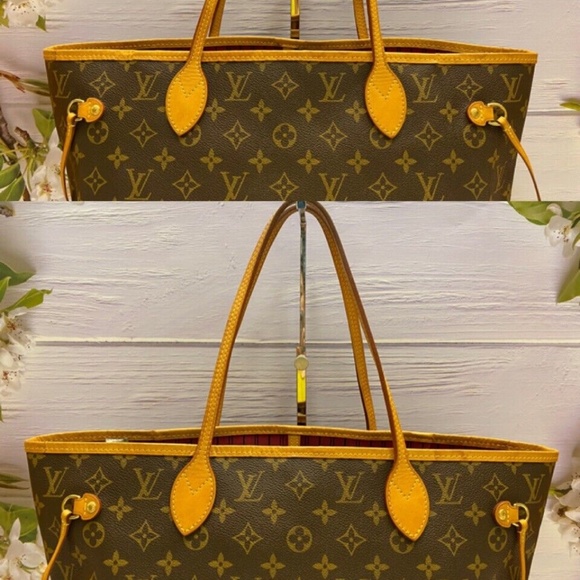❤️🩹SOLD❤️🩹 Louis Vuitton Neverfull MM Monogram Pivoine Shoulder Tote (AR2126) - Picture 3 of 15